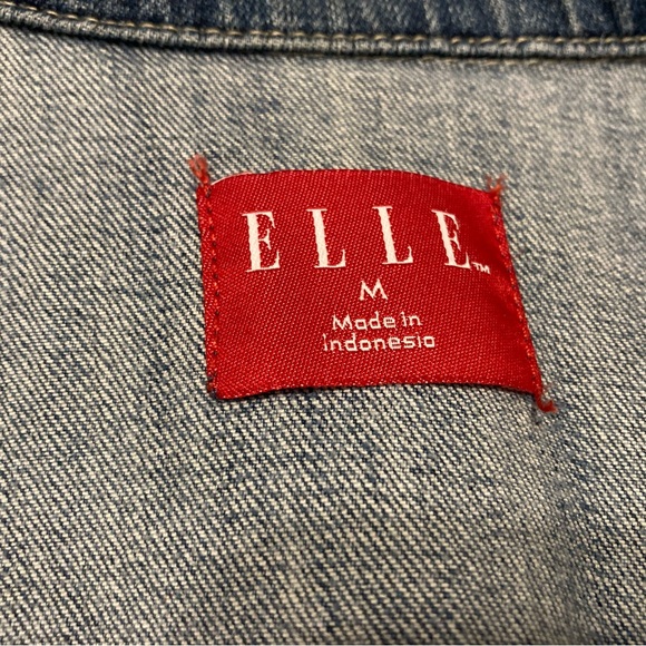 Elle crop denim jacket size medium - Picture 3 of 5